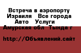 Встреча в аэропорту Израиля - Все города Авто » Услуги   . Амурская обл.,Тында г.